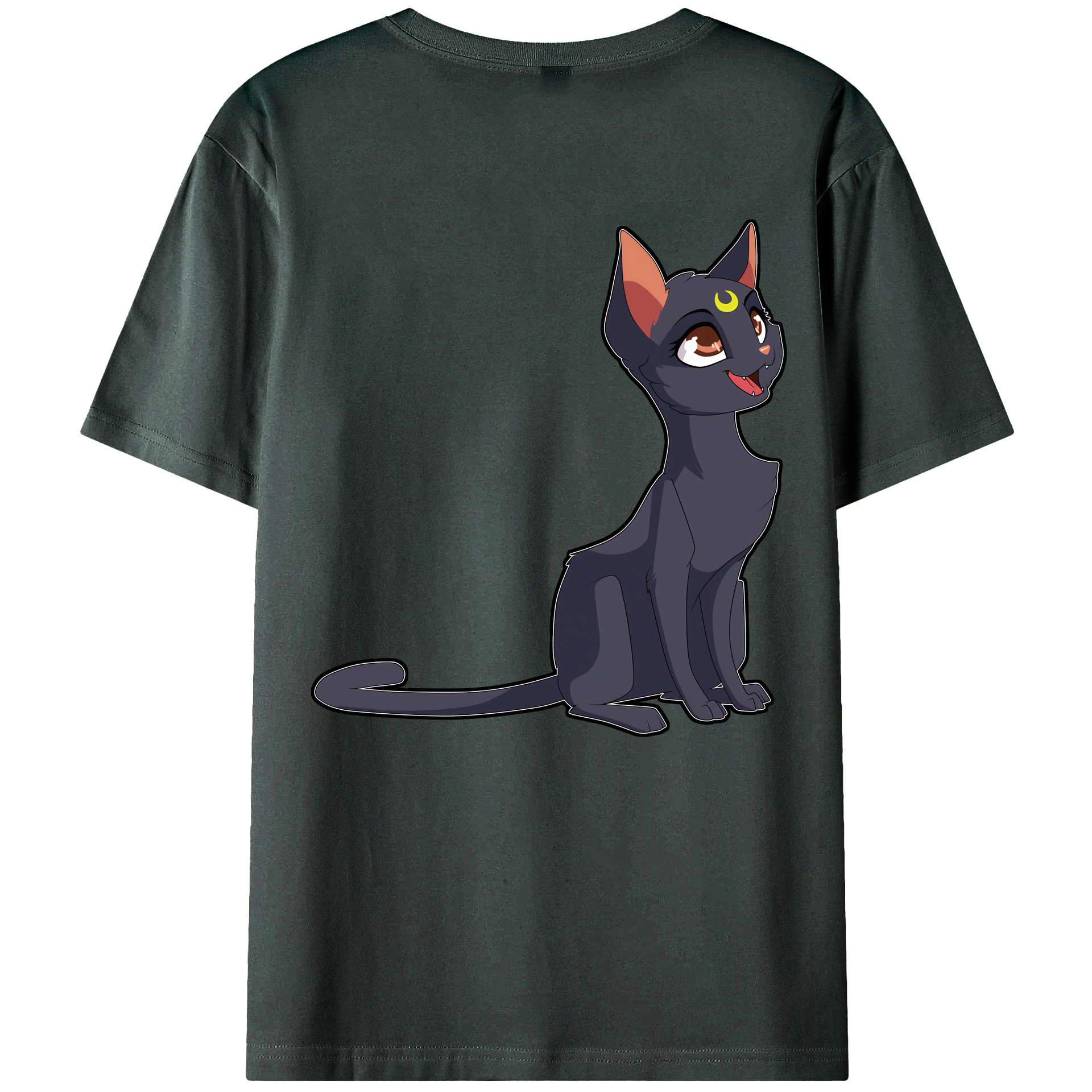 （画像用） 美少女戦士セーラームーン Sailor Moon 綿100％ メンズ半袖Tシャツ（バックプリント） 通気性